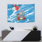 Australian Possum Eucalyptus Blossom Tapestry Christmas Vibe - Aussie Hoodie
