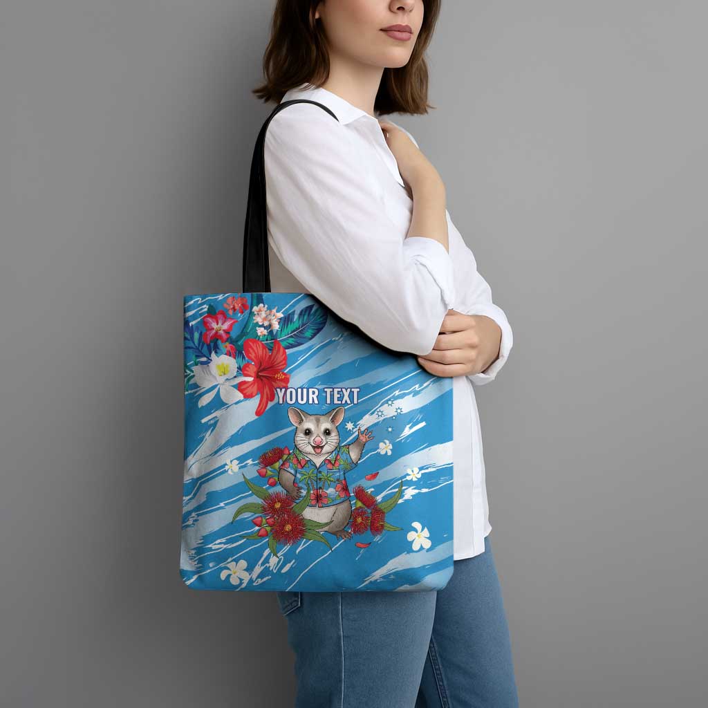 Australian Possum Eucalyptus Blossom Tote Bag Christmas Vibe - Aussie Hoodie