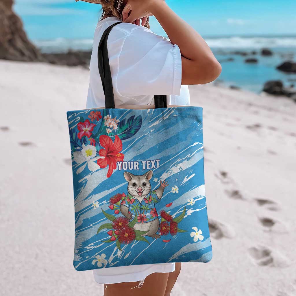 Australian Possum Eucalyptus Blossom Tote Bag Christmas Vibe - Aussie Hoodie
