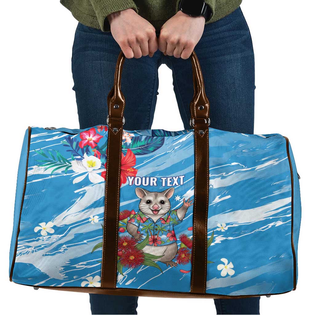 Australian Possum Eucalyptus Blossom Travel Bag Christmas Vibe - Aussie Hoodie