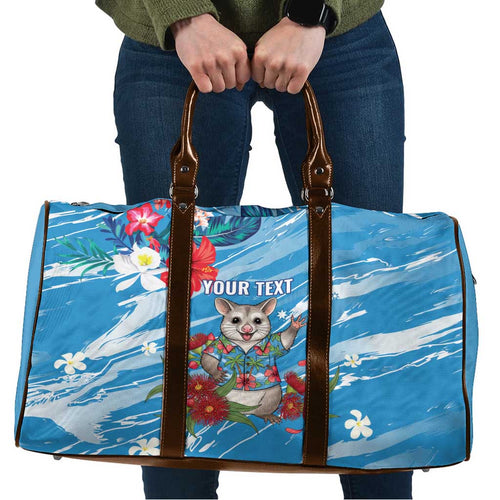 Australian Possum Eucalyptus Blossom Travel Bag Christmas Vibe - Aussie Hoodie