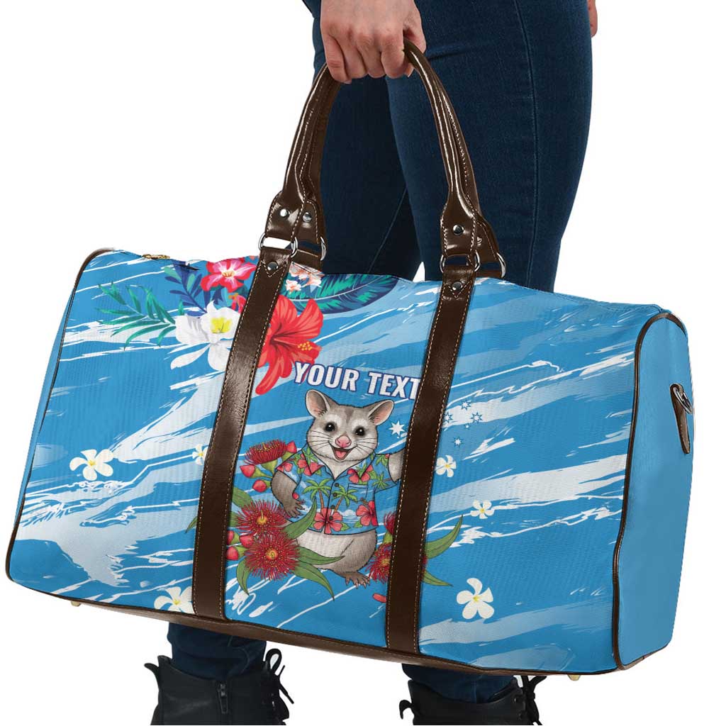 Australian Possum Eucalyptus Blossom Travel Bag Christmas Vibe - Aussie Hoodie
