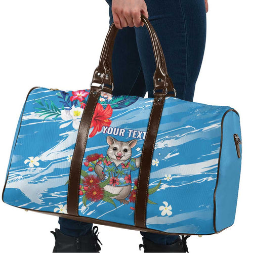 Australian Possum Eucalyptus Blossom Travel Bag Christmas Vibe - Aussie Hoodie