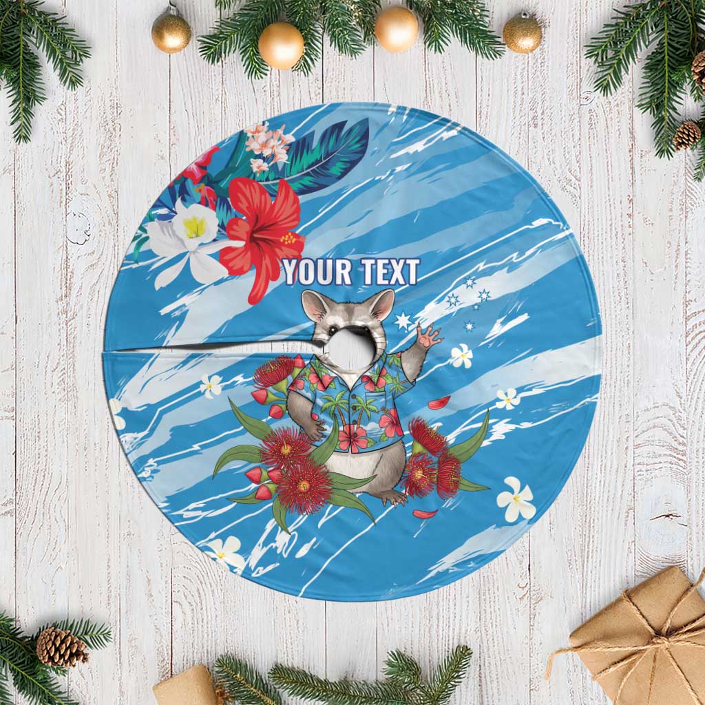 Australian Possum Eucalyptus Blossom Tree Skirt Christmas Vibe - Aussie Hoodie