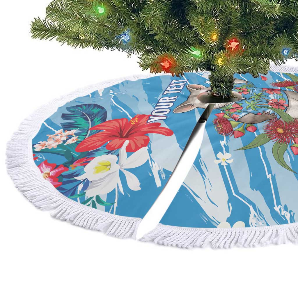 Australian Possum Eucalyptus Blossom Tree Skirt Christmas Vibe - Aussie Hoodie