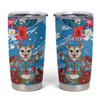 Australian Possum Eucalyptus Blossom Tumbler Cup Christmas Vibe - Aussie Hoodie