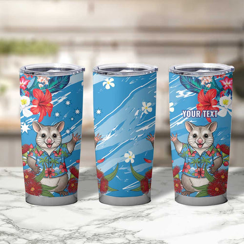 Australian Possum Eucalyptus Blossom Tumbler Cup Christmas Vibe - Aussie Hoodie