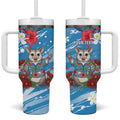Australian Possum Eucalyptus Blossom Tumbler With Handle Christmas Vibe - Aussie Hoodie