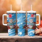 Australian Possum Eucalyptus Blossom Tumbler With Handle Christmas Vibe - Aussie Hoodie