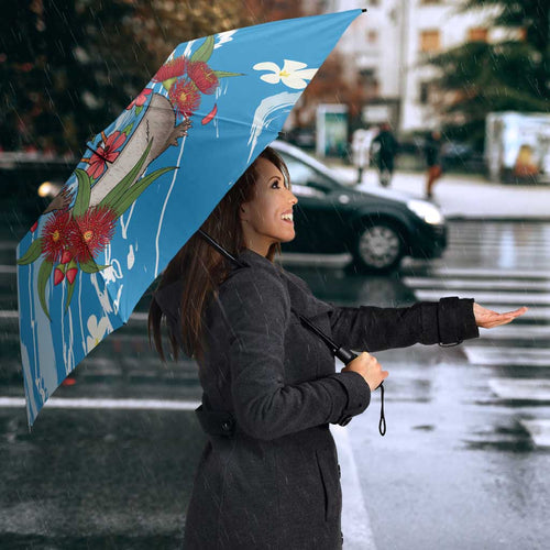 Australian Possum Eucalyptus Blossom Umbrella Christmas Vibe - Aussie Hoodie