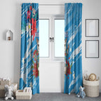 Australian Possum Eucalyptus Blossom Window Curtain Christmas Vibe - Aussie Hoodie