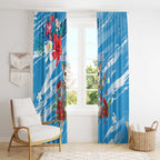 Australian Possum Eucalyptus Blossom Window Curtain Christmas Vibe - Aussie Hoodie