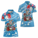 Australian Possum Eucalyptus Blossom Women Polo Shirt Christmas Vibe - Aussie Hoodie