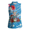 Australian Possum Eucalyptus Blossom Women Sleeveless Polo Shirt Christmas Vibe - Aussie Hoodie