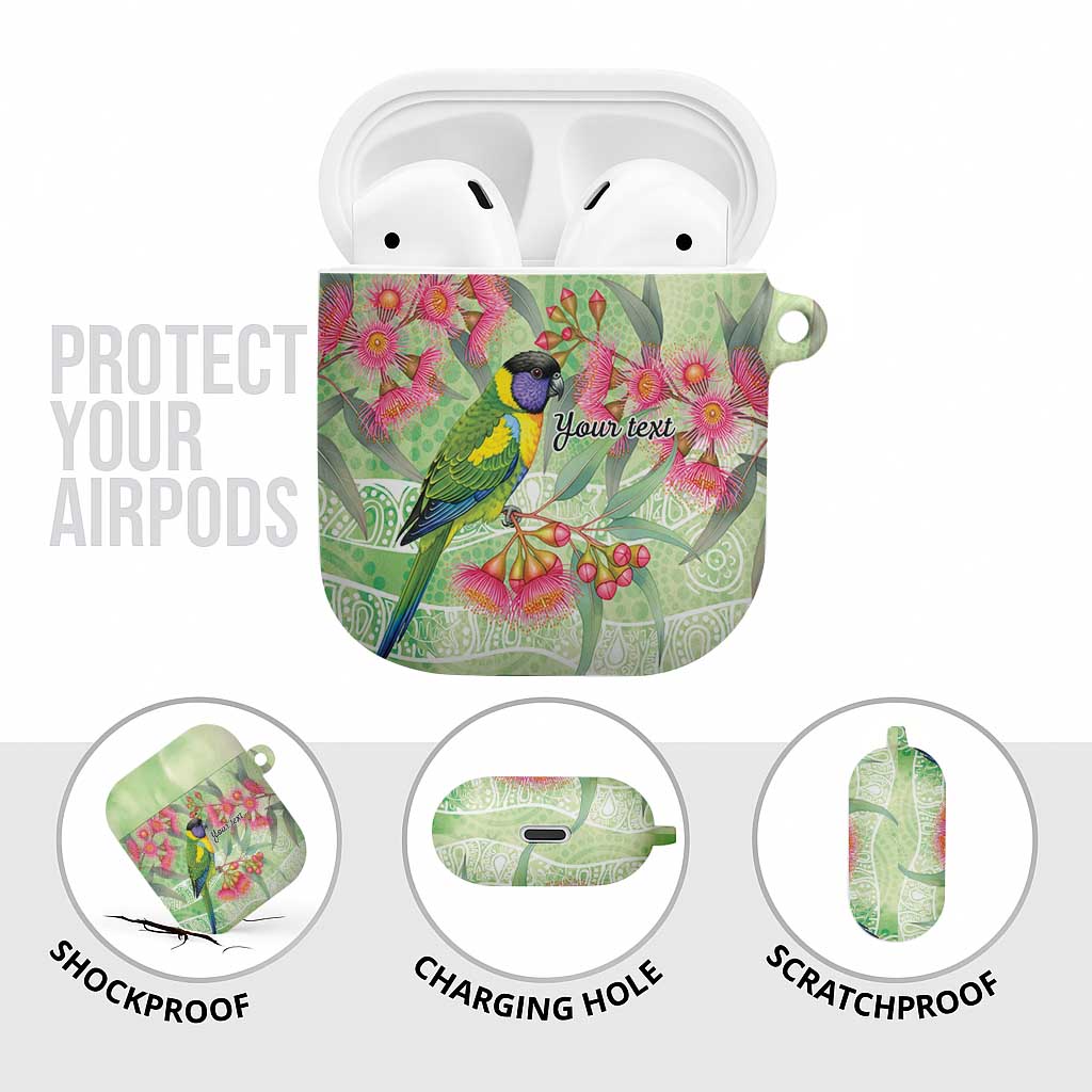 Australian Rainbow Lorikeet and Eucalyptus AirPods Case Spirit of Aussie Aboriginal Dot Art - Aussie Hoodie