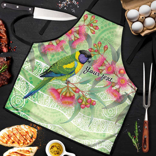 Australian Rainbow Lorikeet and Eucalyptus Apron Spirit of Aussie Aboriginal Dot Art - Aussie Hoodie