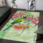Australian Rainbow Lorikeet and Eucalyptus Area Rug Spirit of Aussie Aboriginal Dot Art - Aussie Hoodie