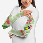Australian Rainbow Lorikeet and Eucalyptus Arm Sleeves Spirit of Aussie Aboriginal Dot Art - Aussie Hoodie