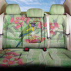 Australian Rainbow Lorikeet and Eucalyptus Back Car Seat Cover Spirit of Aussie Aboriginal Dot Art - Aussie Hoodie
