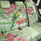 Australian Rainbow Lorikeet and Eucalyptus Back Car Seat Cover Spirit of Aussie Aboriginal Dot Art - Aussie Hoodie