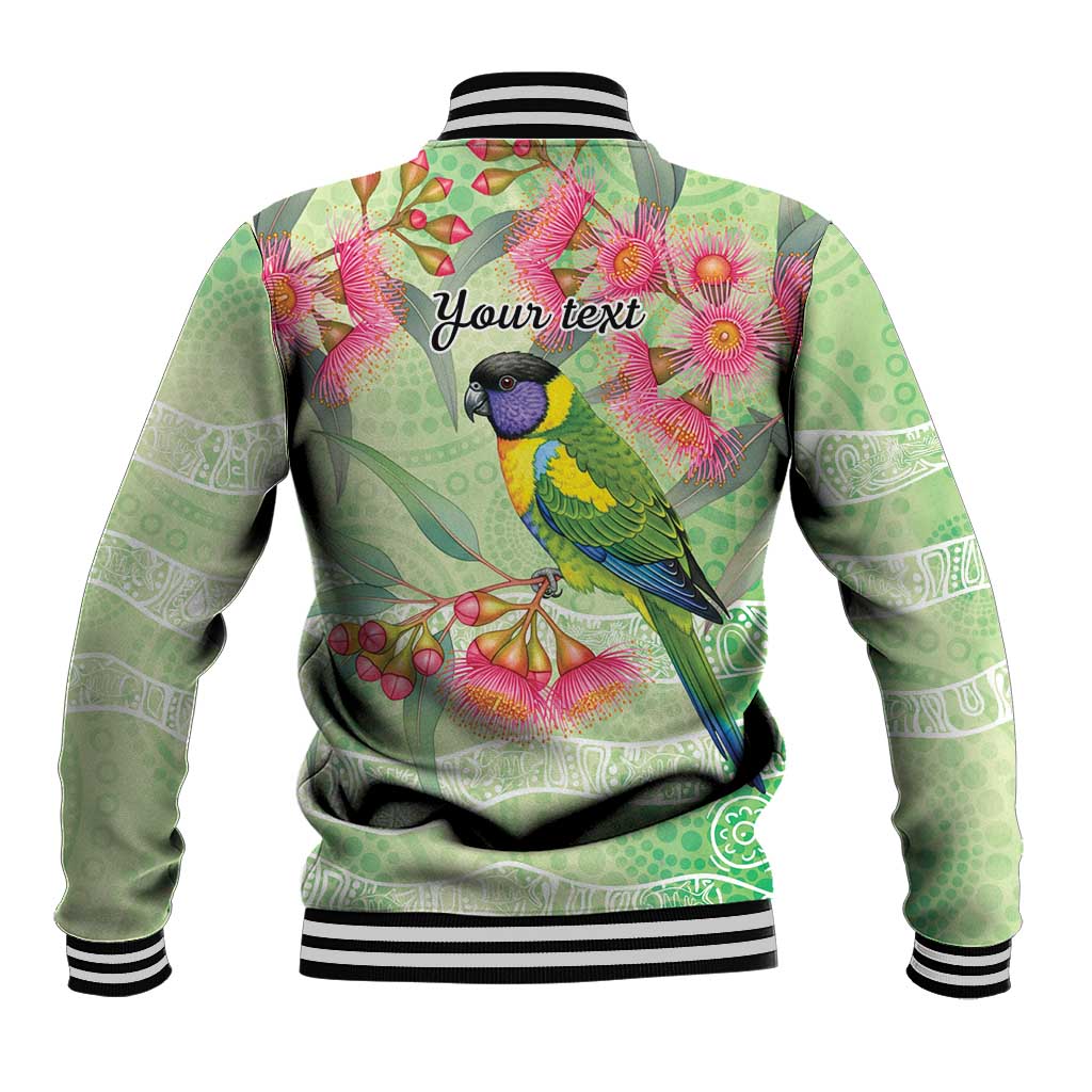 Australian Rainbow Lorikeet and Eucalyptus Baseball Jacket Spirit of Aussie Aboriginal Dot Art - Aussie Hoodie