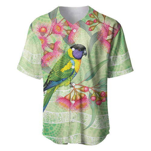 Australian Rainbow Lorikeet and Eucalyptus Baseball Jersey Spirit of Aussie Aboriginal Dot Art - Aussie Hoodie