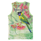 Australian Rainbow Lorikeet and Eucalyptus Basketball Jersey Spirit of Aussie Aboriginal Dot Art - Aussie Hoodie