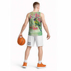 Australian Rainbow Lorikeet and Eucalyptus Basketball Jersey Spirit of Aussie Aboriginal Dot Art - Aussie Hoodie