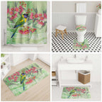 Australian Rainbow Lorikeet and Eucalyptus Bathroom Set Spirit of Aussie Aboriginal Dot Art - Aussie Hoodie