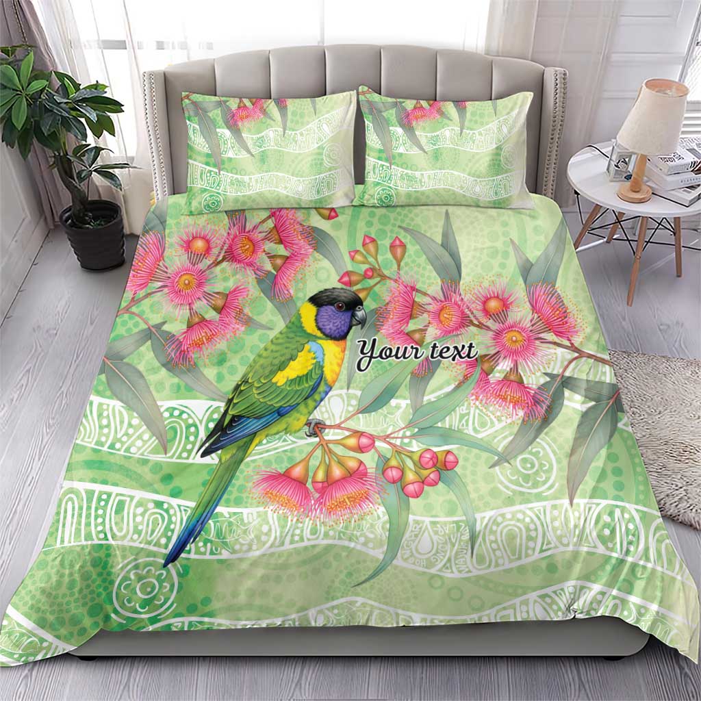 Australian Rainbow Lorikeet and Eucalyptus Bedding Set Spirit of Aussie Aboriginal Dot Art - Aussie Hoodie