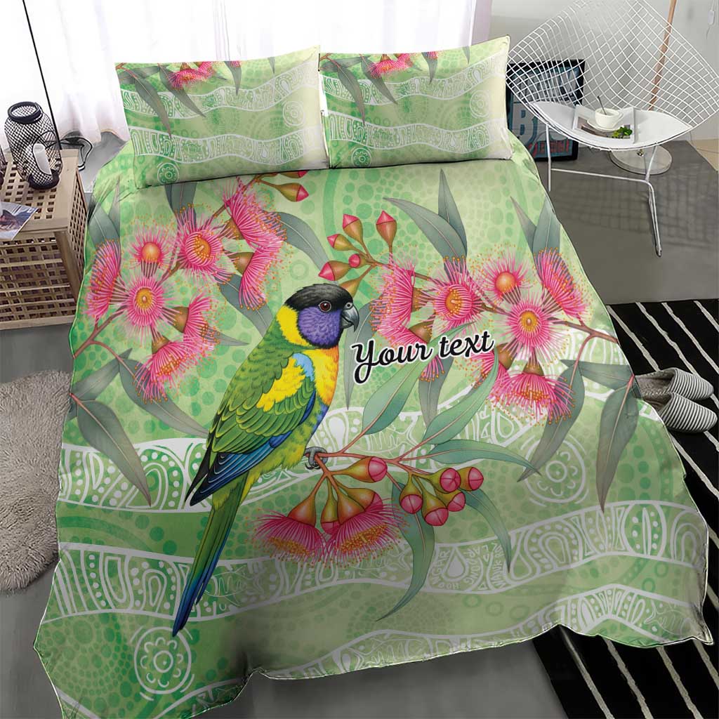Australian Rainbow Lorikeet and Eucalyptus Bedding Set Spirit of Aussie Aboriginal Dot Art - Aussie Hoodie