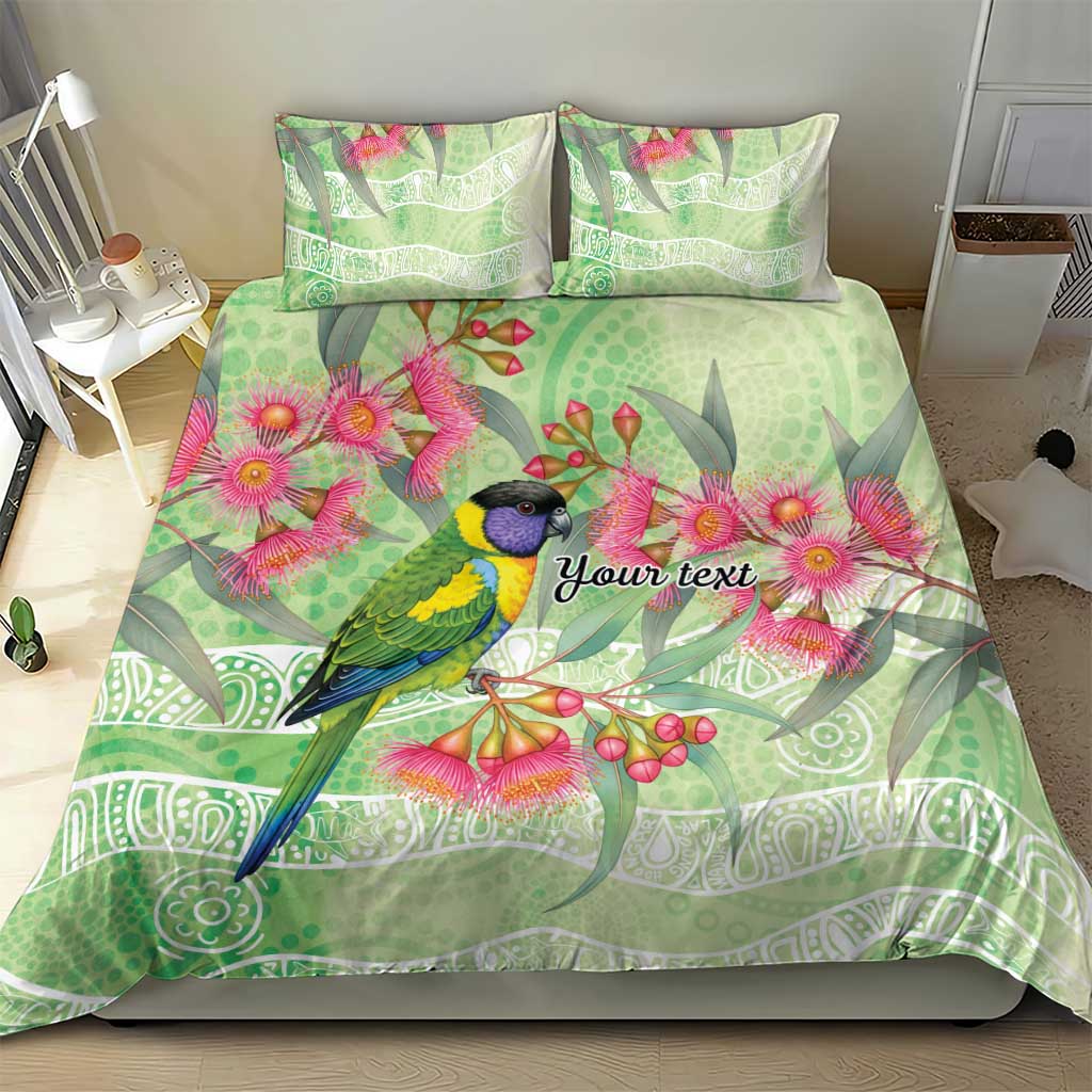 Australian Rainbow Lorikeet and Eucalyptus Bedding Set Spirit of Aussie Aboriginal Dot Art - Aussie Hoodie