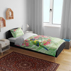Australian Rainbow Lorikeet and Eucalyptus Bedding Set Spirit of Aussie Aboriginal Dot Art - Aussie Hoodie