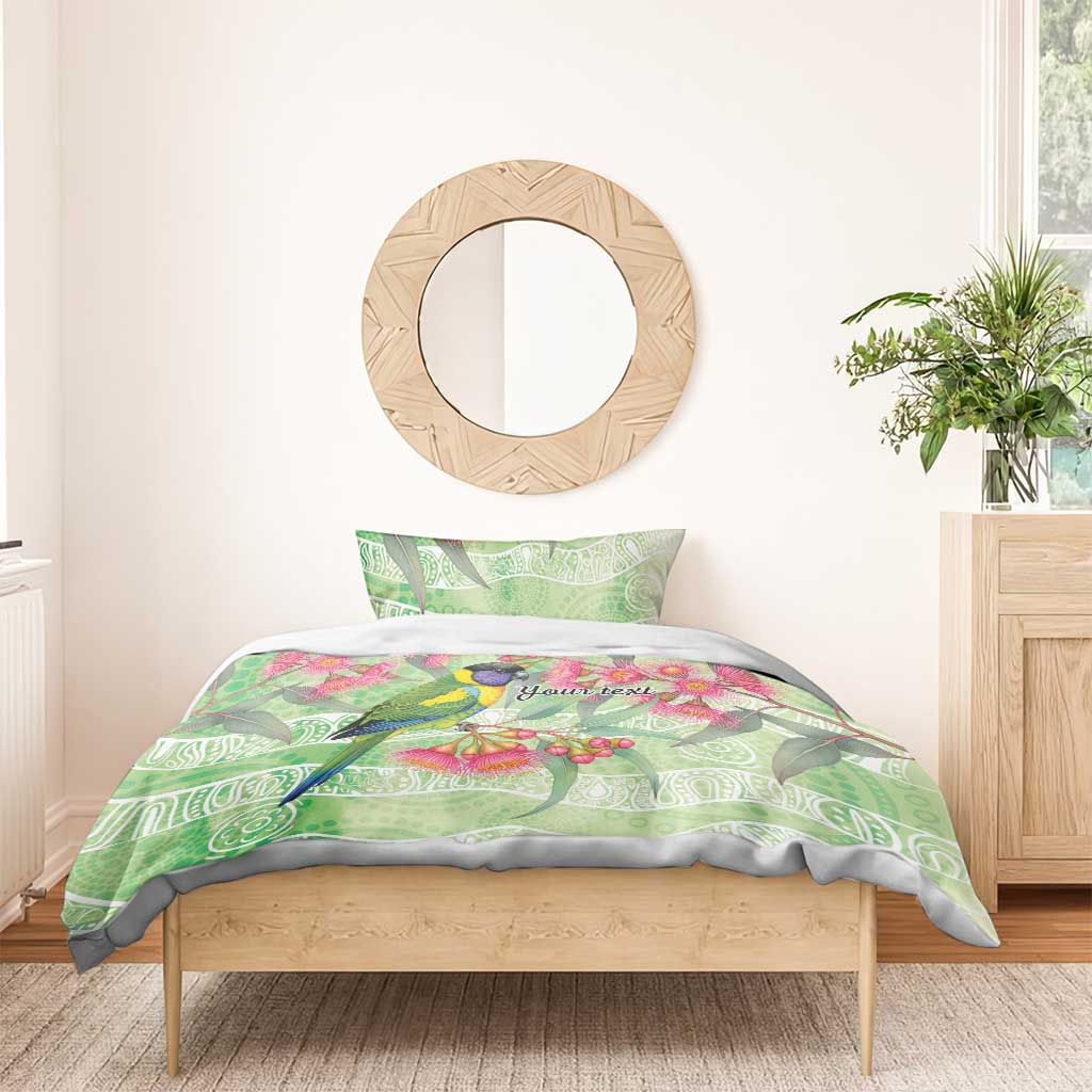 Australian Rainbow Lorikeet and Eucalyptus Bedding Set Spirit of Aussie Aboriginal Dot Art - Aussie Hoodie
