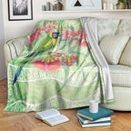 Australian Rainbow Lorikeet and Eucalyptus Blanket Spirit of Aussie Aboriginal Dot Art - Aussie Hoodie