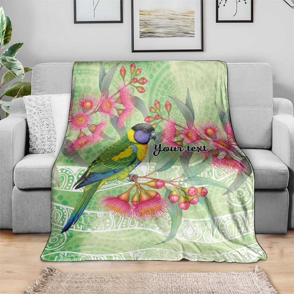 Australian Rainbow Lorikeet and Eucalyptus Blanket Spirit of Aussie Aboriginal Dot Art - Aussie Hoodie