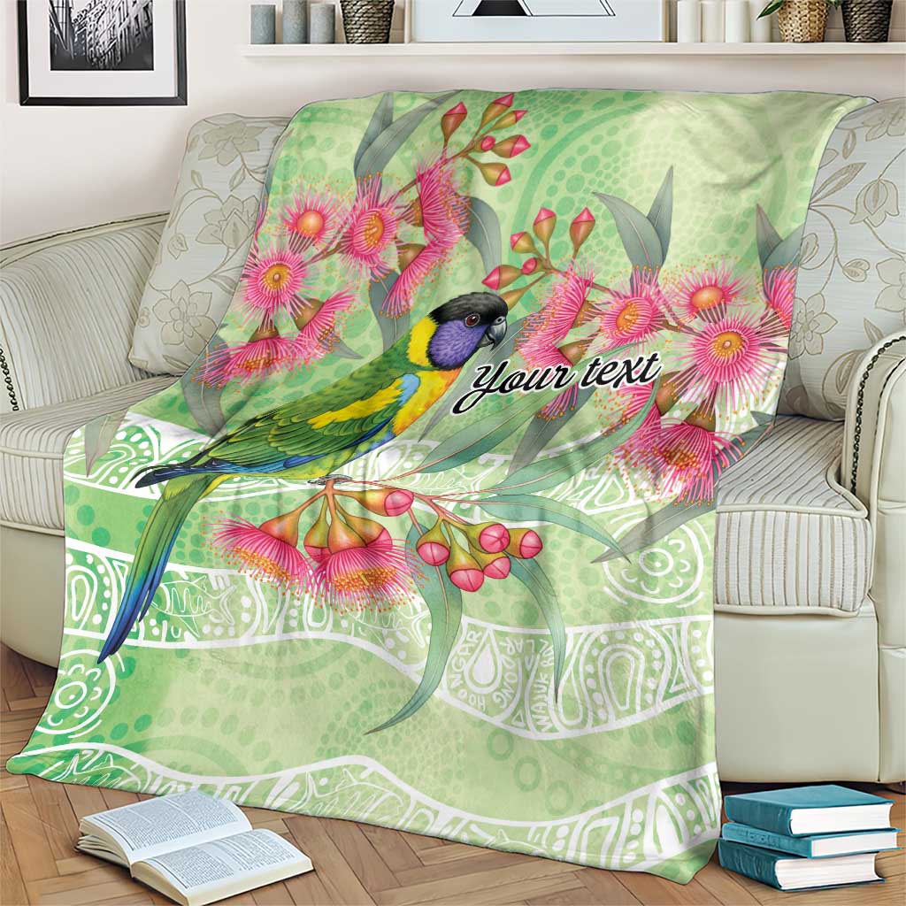 Australian Rainbow Lorikeet and Eucalyptus Blanket Spirit of Aussie Aboriginal Dot Art - Aussie Hoodie