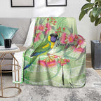 Australian Rainbow Lorikeet and Eucalyptus Blanket Spirit of Aussie Aboriginal Dot Art - Aussie Hoodie