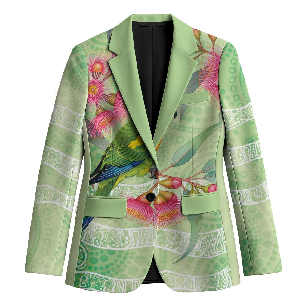 Australian Rainbow Lorikeet and Eucalyptus Blazer Spirit of Aussie Aboriginal Dot Art - Aussie Hoodie