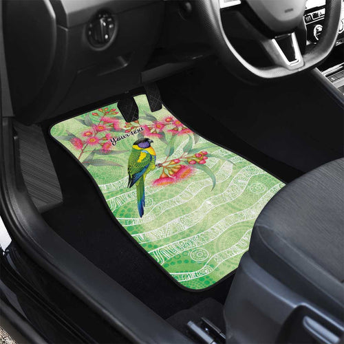 Australian Rainbow Lorikeet and Eucalyptus Car Mats Spirit of Aussie Aboriginal Dot Art - Aussie Hoodie