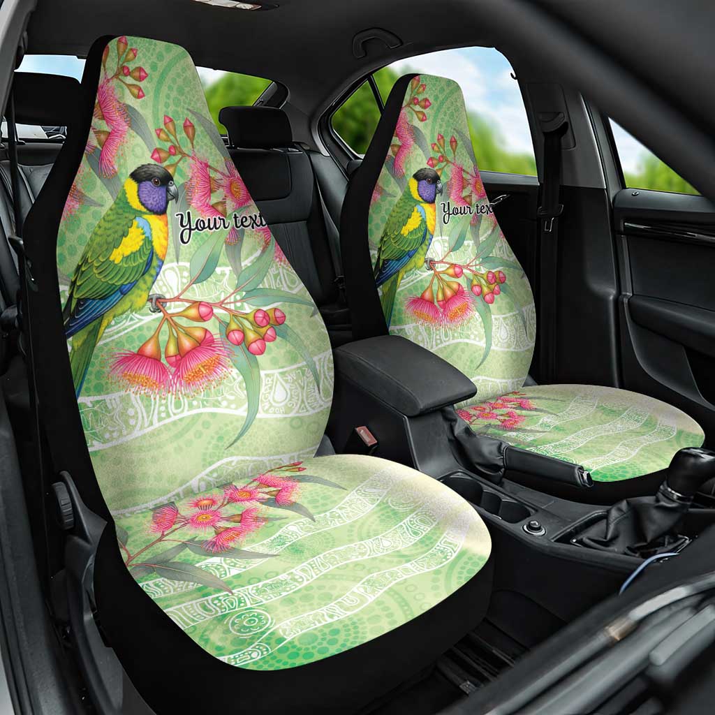 Australian Rainbow Lorikeet and Eucalyptus Car Seat Cover Spirit of Aussie Aboriginal Dot Art - Aussie Hoodie