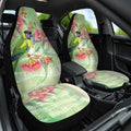 Australian Rainbow Lorikeet and Eucalyptus Car Seat Cover Spirit of Aussie Aboriginal Dot Art - Aussie Hoodie