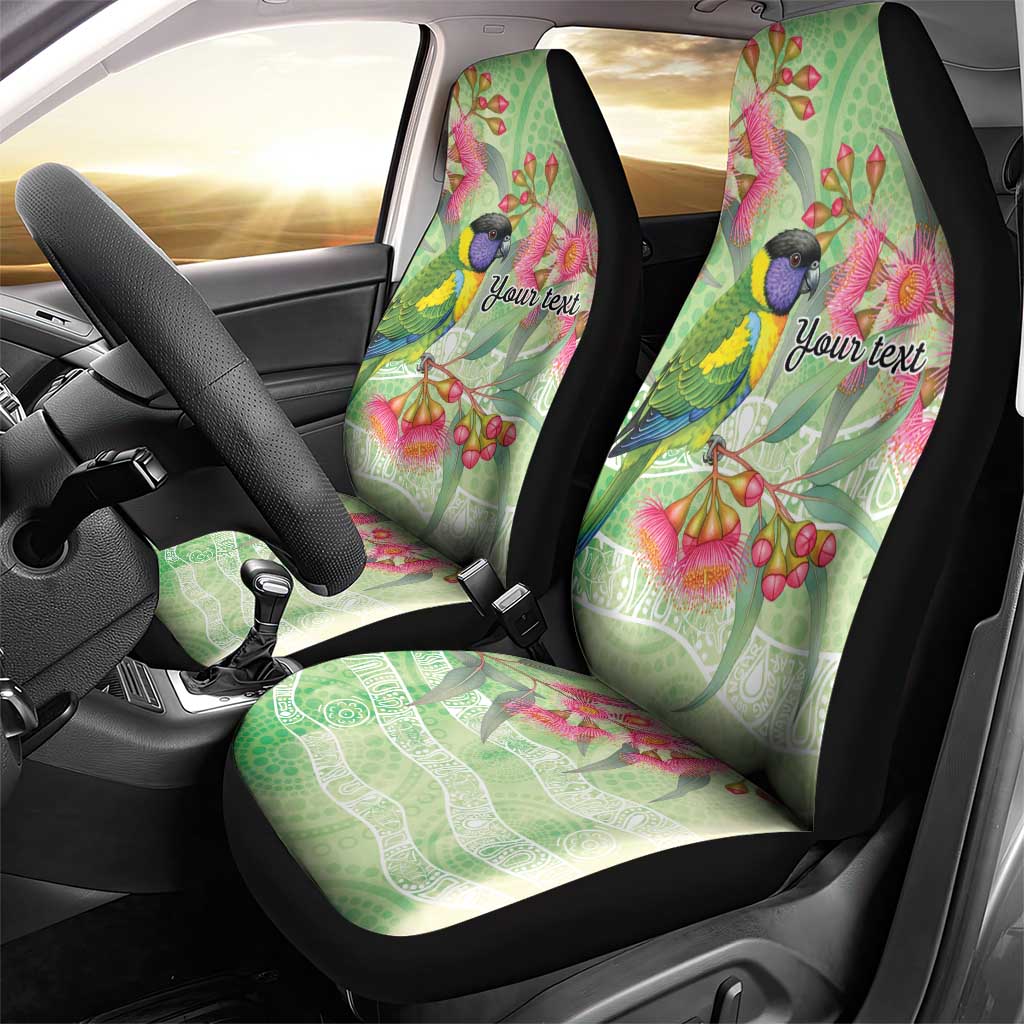 Australian Rainbow Lorikeet and Eucalyptus Car Seat Cover Spirit of Aussie Aboriginal Dot Art - Aussie Hoodie