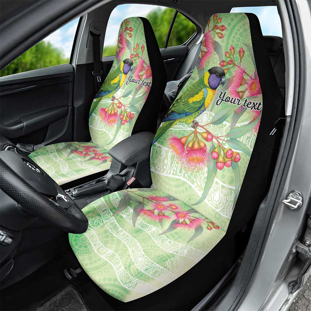 Australian Rainbow Lorikeet and Eucalyptus Car Seat Cover Spirit of Aussie Aboriginal Dot Art - Aussie Hoodie