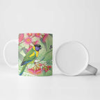 Australian Rainbow Lorikeet and Eucalyptus Ceramic Mug Spirit of Aussie Aboriginal Dot Art - Aussie Hoodie