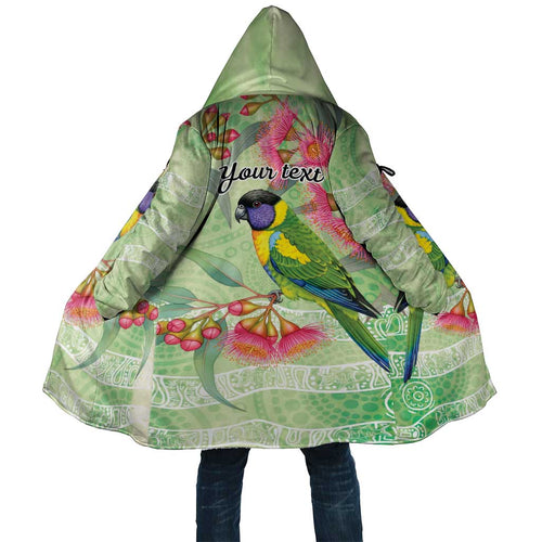 Australian Rainbow Lorikeet and Eucalyptus Cloak Spirit of Aussie Aboriginal Dot Art - Aussie Hoodie