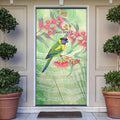 Australian Rainbow Lorikeet and Eucalyptus Door Cover Spirit of Aussie Aboriginal Dot Art - Aussie Hoodie