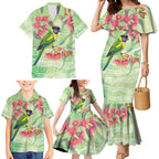 Australian Rainbow Lorikeet and Eucalyptus Family Matching Mermaid Dress and Hawaiian Shirt Spirit of Aussie Aboriginal Dot Art - Aussie Hoodie