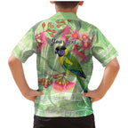 Australian Rainbow Lorikeet and Eucalyptus Family Matching Mermaid Dress and Hawaiian Shirt Spirit of Aussie Aboriginal Dot Art - Aussie Hoodie