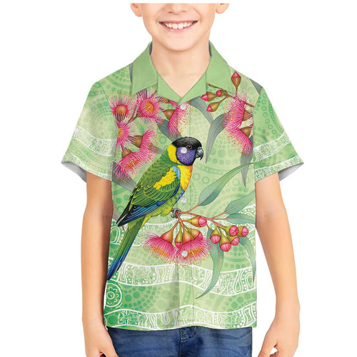 Australian Rainbow Lorikeet and Eucalyptus Family Matching Mermaid Dress and Hawaiian Shirt Spirit of Aussie Aboriginal Dot Art - Aussie Hoodie